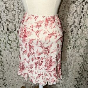 Express Y2K Flutter Midi Skirt XS